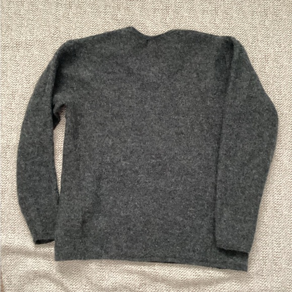 Gap Grey Wool V-Neck Cardigan, Size L - Picture 5 of 8